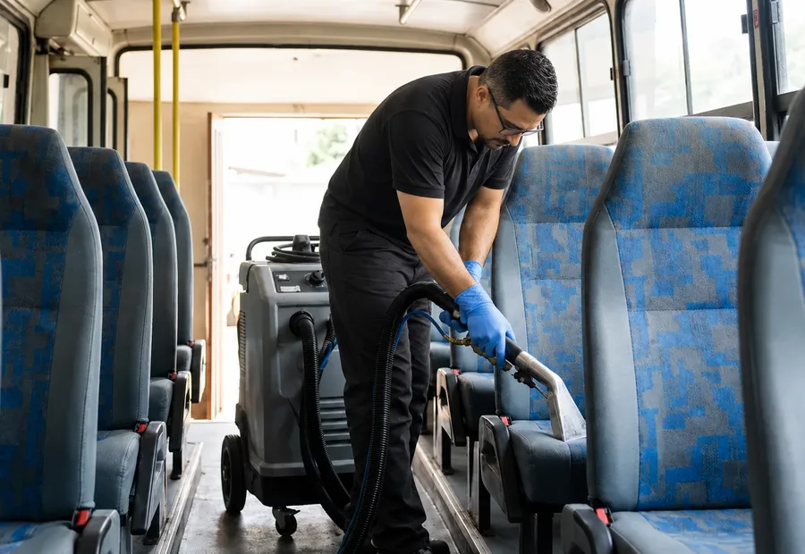 Higienização de ônibus em Vespasiano: Higienização de bancos de ônibus em Vespasiano